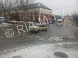 В Мелитополе потоп - улицы превратились в реки (видео, фото)