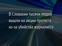 В Словакии тысячи людей вышли на акции протеста из-за убийства журналиста