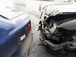 В Мариуполе в результате ДТП пострадала женщина-пассажир (видео)