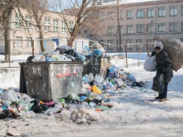 В Днепре один из дворов превратился в стихийную мусорную свалку