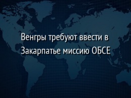 Венгры требуют ввести в Закарпатье миссию ОБСЕ