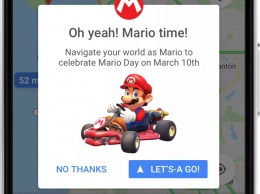 Неделю на картах Google маршруты будет прокладывать водопроводчик по имени Марио