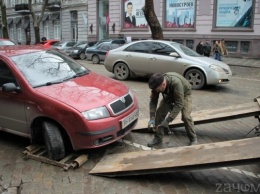 В центре Одессы патрульные оштрафовали автохама (ФОТО)