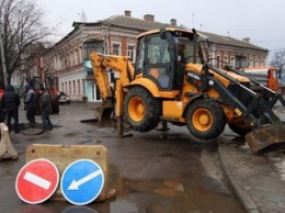 На Щепкина провалился асфальт: улица перекрыта