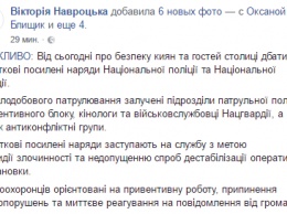 МВД вывело на улицы Киева вооруженные патрули и кинологов