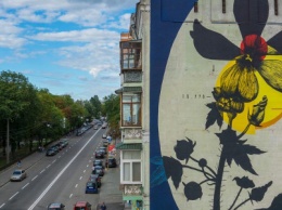 Цветы на стенах: муралы Киева на которых изображены растения