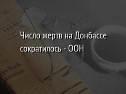 Число жертв на Донбассе сократилось - ООН