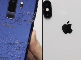 IPhone X и Galaxy S9+ проверили на прочность