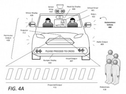 Uber запатентовал виртуального водителя для общения с пешеходами