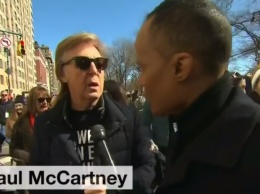 Пол Маккартни в Нью-Йорке вышел на марш против оружия