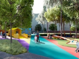 Днепр становится инклюзивным: в сквере Героев строят парк для детей с особыми потребностями