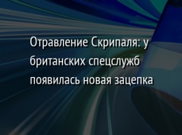 Отравление Скрипаля: у британских спецслужб появилась новая зацепка