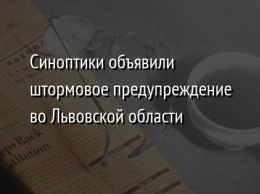 Синоптики объявили штормовое предупреждение во Львовской области