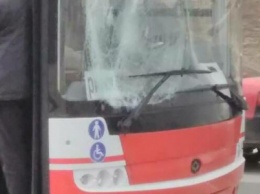 В Сумах автобус «Электроавтотранса» сбил парня, пробегающего на красный сигнал светофора