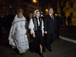 Марина Порошенко на пасхальной службе в Киеве