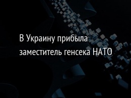 В Украину прибыла заместитель генсека НАТО