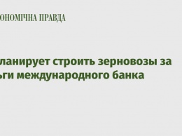 УЗ планирует строить зерновозы за деньги международного банка