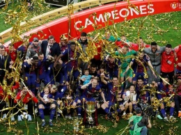 "Барселона" впервые выиграла кубок Испании 4 раза подряд