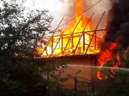 В селе Нерубайское Одесщины горело двухэтажное здание