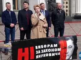Нардепы и активисты проведут всеукраинскую акцию против выборов по "закону Януковича"