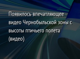 Появилось впечатляющее видео Чернобыльской зоны с высоты птичьего полета (видео)