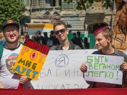 "Требуем реформ головного мозга": в Одессе прошла традиционная монстрация