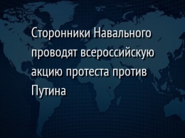 Сторонники Навального проводят всероссийскую акцию протеста против Путина