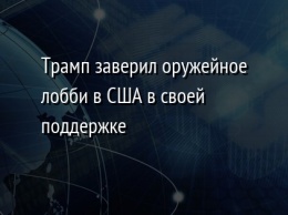 Трамп заверил оружейное лобби в США в своей поддержке