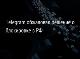 Telegram обжаловал решение о блокировке в РФ