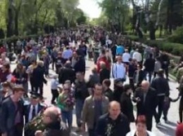 "Путину слава": В Одессе прошла акция "Бессмертный полк"