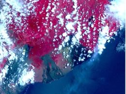 NASA показало извержение вулкана на Гавайях из космоса