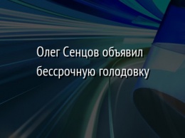 Олег Сенцов объявил бессрочную голодовку