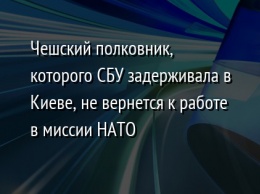 Чешский полковник, которого СБУ задерживала в Киеве, не вернется к работе в миссии НАТО