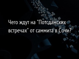 Чего ждут на "Потсдамских встречах" от саммита в Сочи?