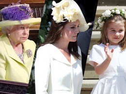 Члены британской королевской семьи на свадьбе принца Гарри и Меган Маркл: фото
