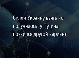 Силой Украину взять не получилось: у Путина появился другой вариант