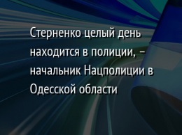 Стерненко целый день находится в полиции, - начальник Нацполиции в Одесской области