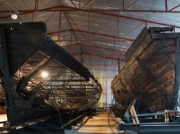 В Запорожье отреставрировали 300-летний боевой корабль