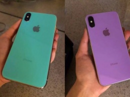В сеть попали iPhone X в фиолетовом и бирюзовом цветах