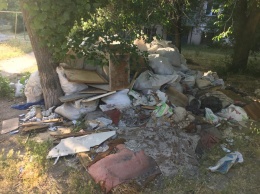Николаевец пожаловался на свалку бытового мусора прямо в центре города