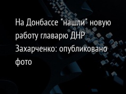 На Донбассе "нашли" новую работу главарю ДНР Захарченко: опубликовано фото