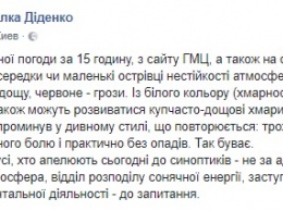 Синоптик объяснила, почему ошиблись ее коллеги, которые обещали Киеву дожди