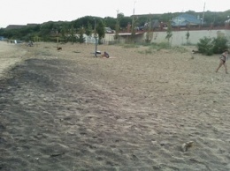 На пляже Песчаный снова обнаружили «черные» пески