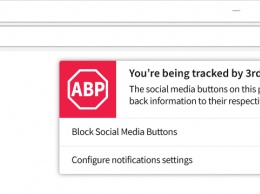 Adblock Plus заблокирует отслеживание соцсетями действий пользователей на других сайтах