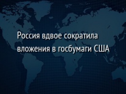 Россия вдвое сократила вложения в госбумаги США