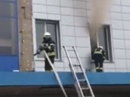 В Киеве горело здание центрального вокзала