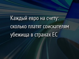 Каждый евро на счету: сколько платят соискателям убежища в странах ЕС