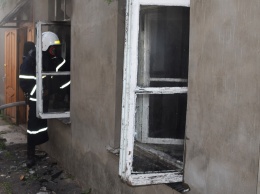 На Потемкинской загорелся частный жилой дом
