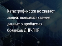 Катастрофически не хватает людей: появились свежие данные о проблемах боевиков ДНР-ЛНР