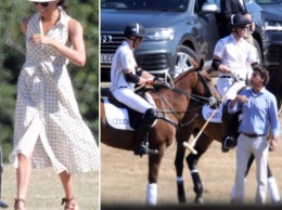 Меган Маркл и принц Гарри на матче по конному поло в день рождения принцессы Дианы